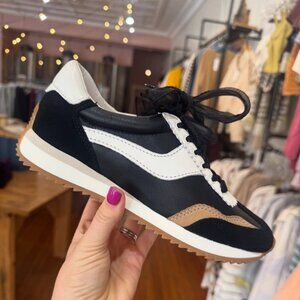 Dolce Vita B.NTCD Sneaker Black and Tan Multi Suede